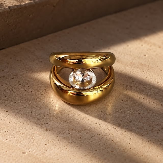 Anillo Doble Brillo
