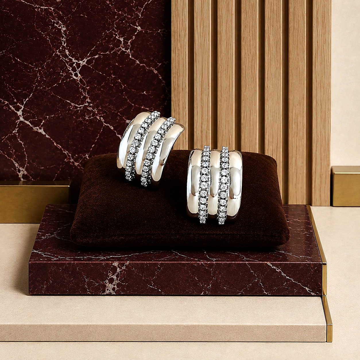 Anillo Doble Fila Zirconias