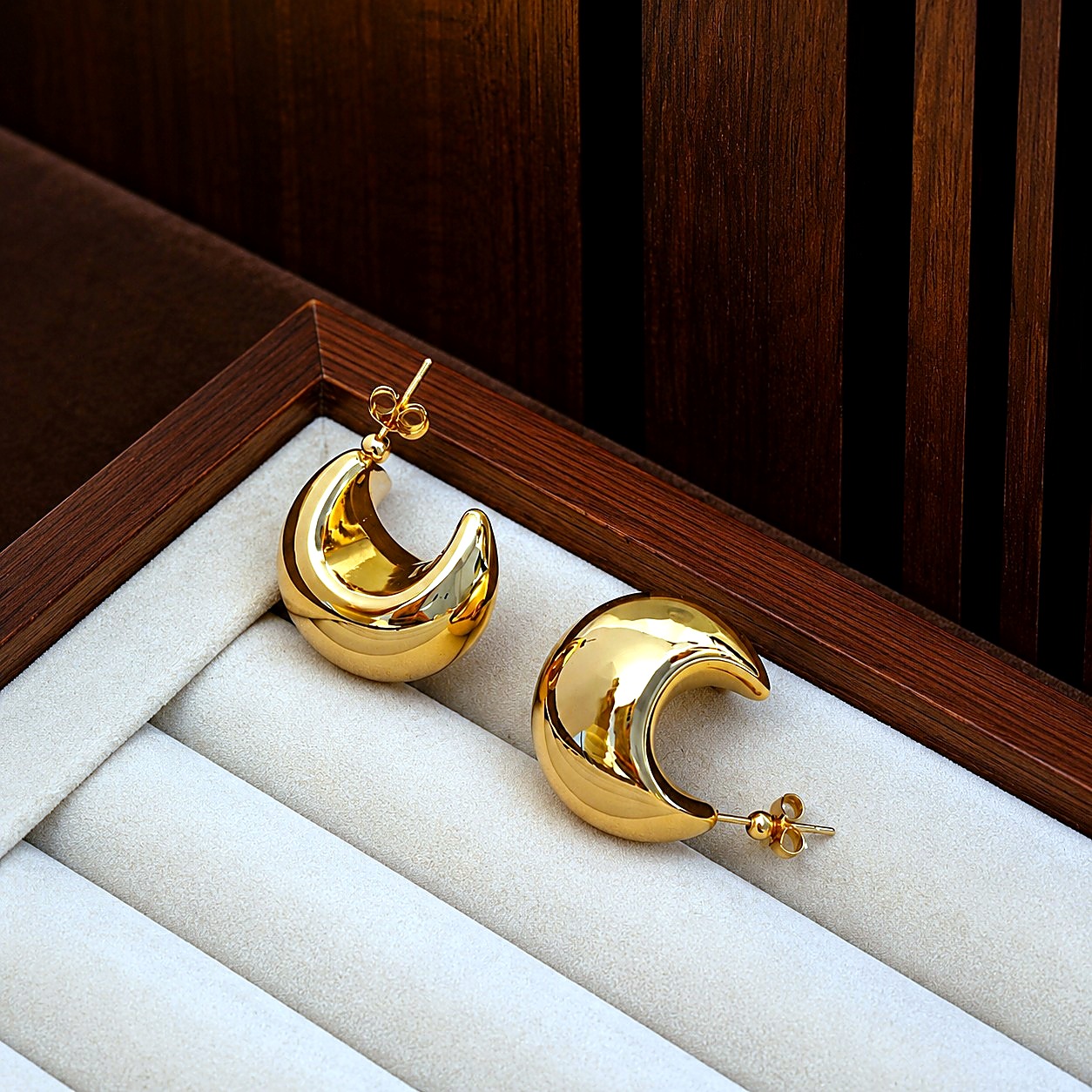 Aretes Aro Tejido Bolitas